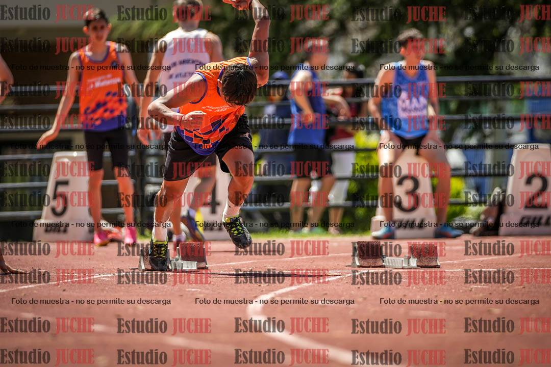 Fotos de los 100 m llanos de varones