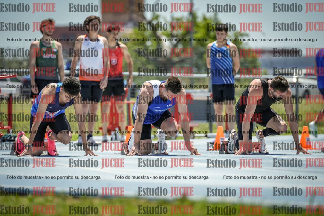 Fotos de los 100 m llanos de varones