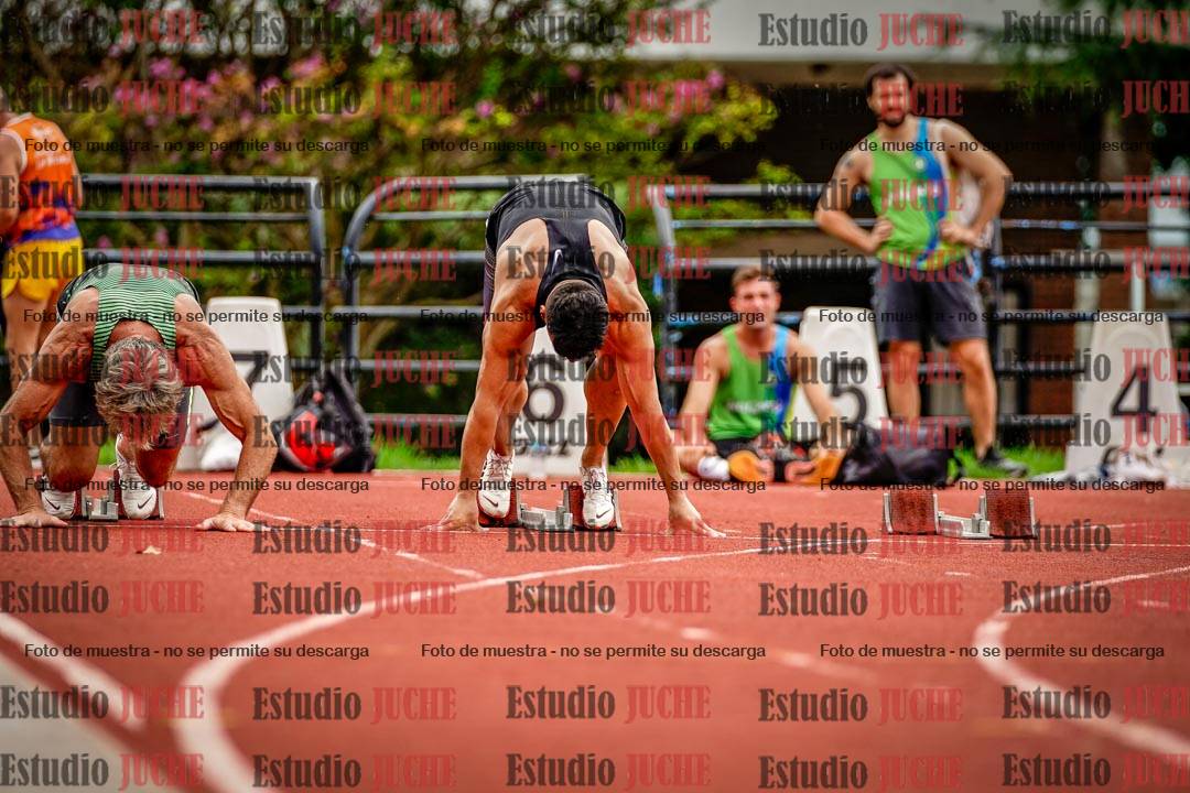 Fotos de los 100 m llanos de varones