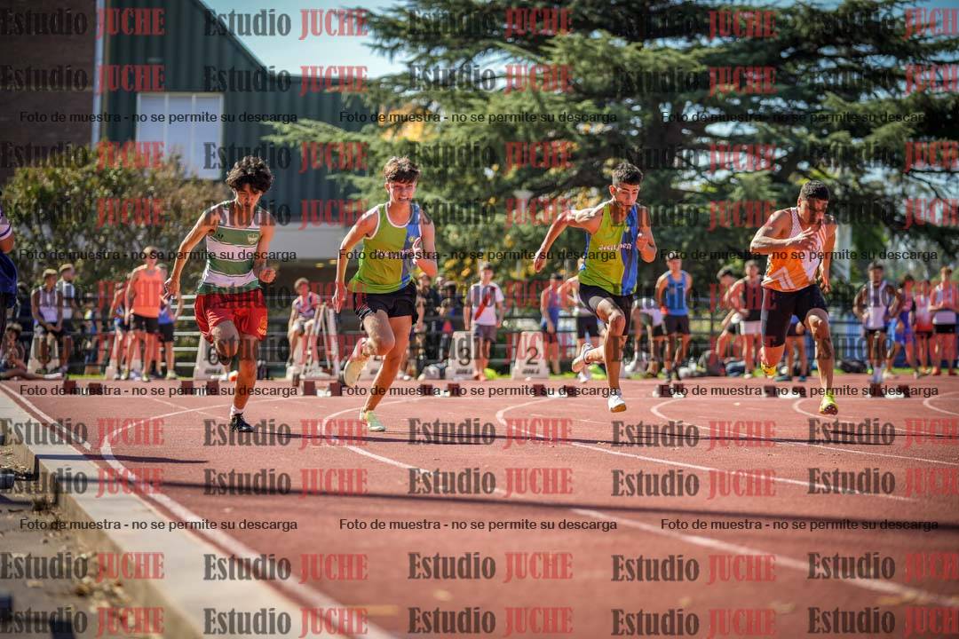 Fotos de los 100 m llanos de varones