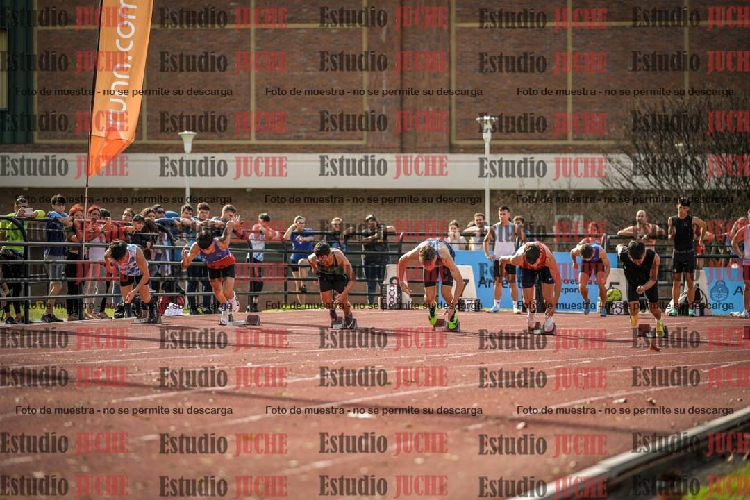 Fotos de los 100 m llanos de varones
