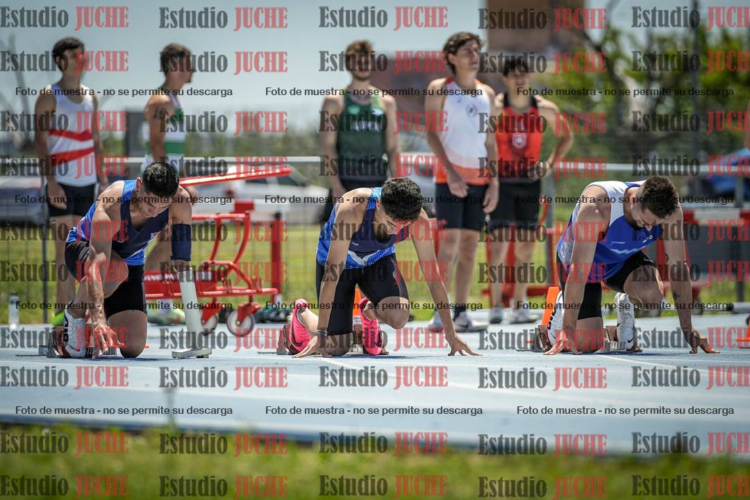 Fotos de los 100 m llanos de varones