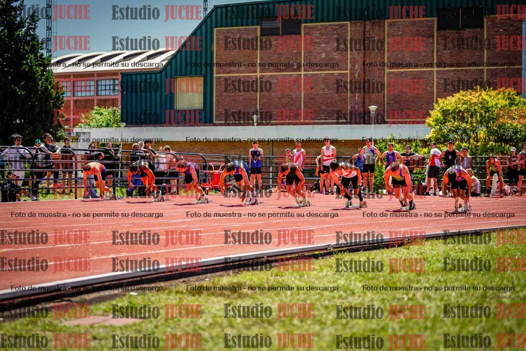 Fotos de los 100 m llanos de varones