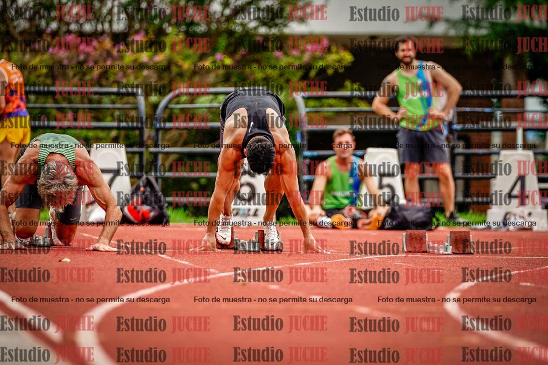 Fotos de los 100 m llanos de varones