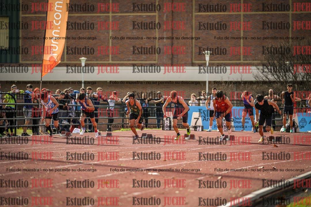 Fotos de los 100 m llanos de varones