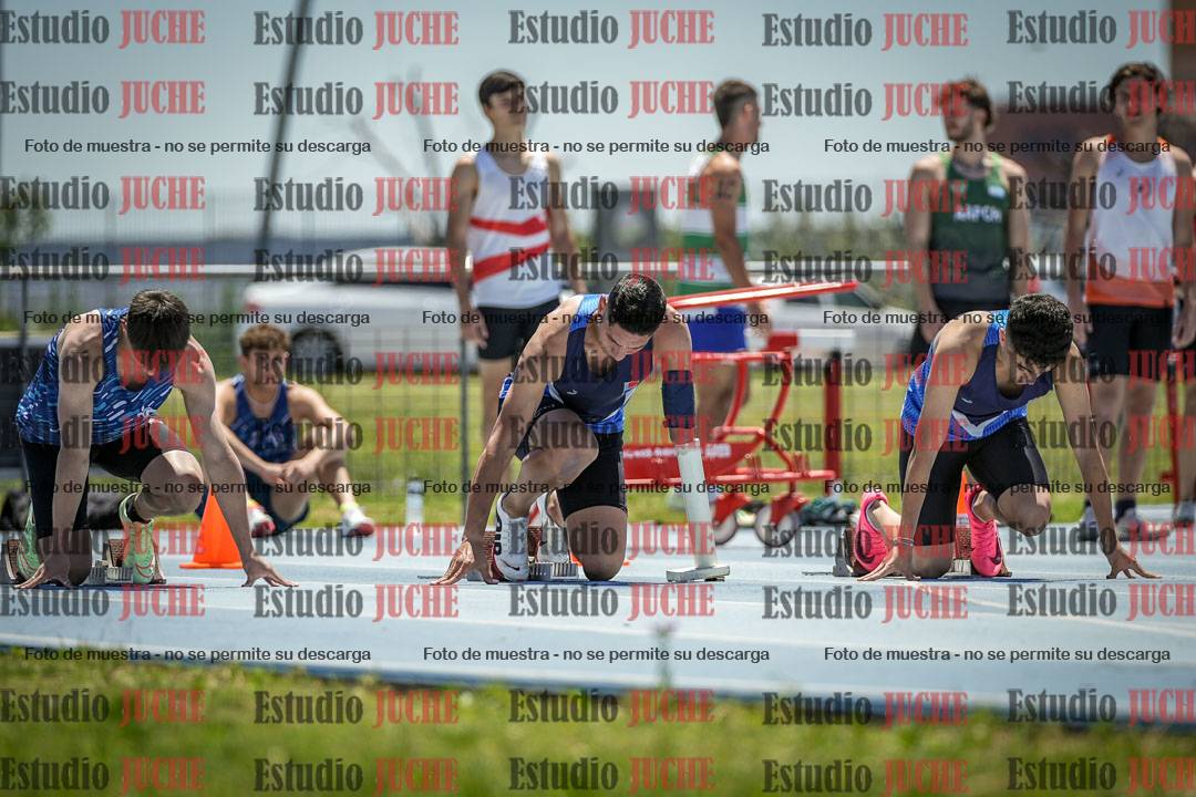 Fotos de los 100 m llanos de varones