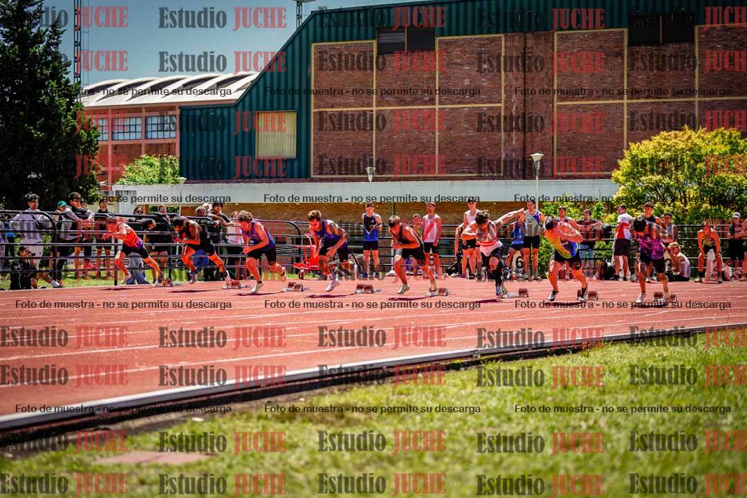 Fotos de los 100 m llanos de varones