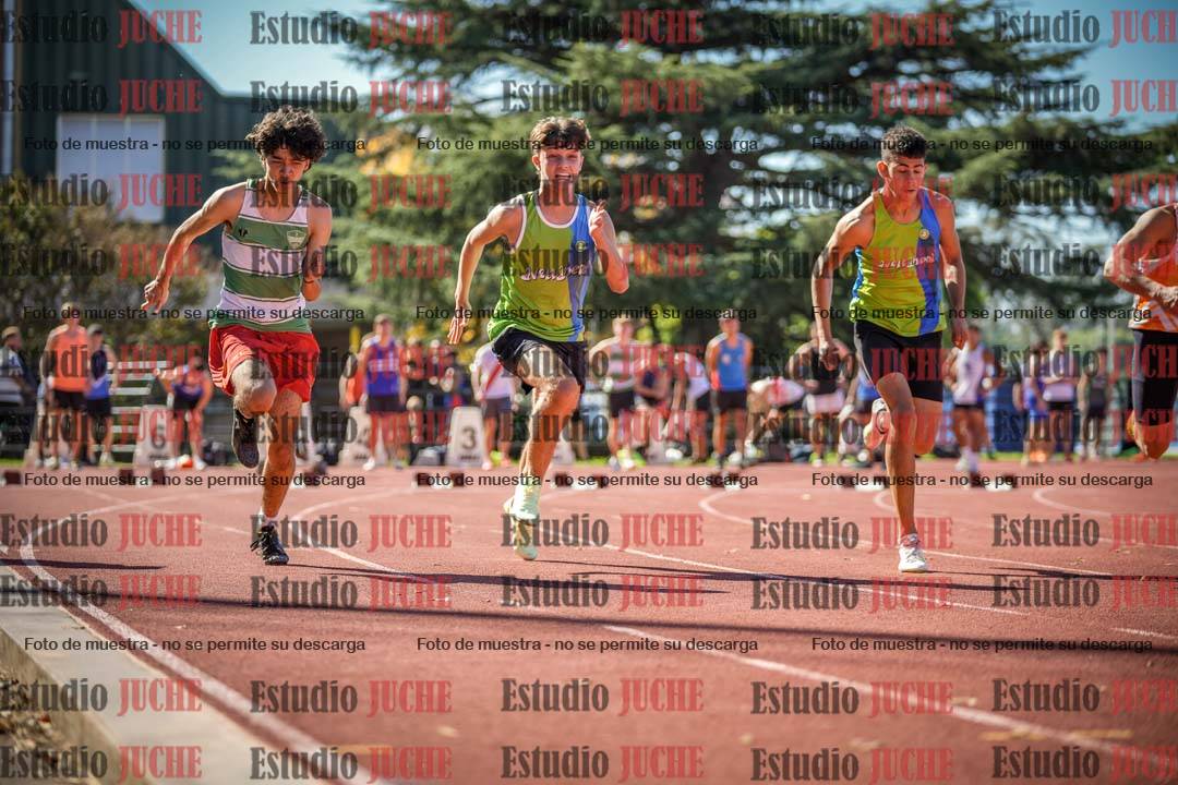 Fotos de los 100 m llanos de varones