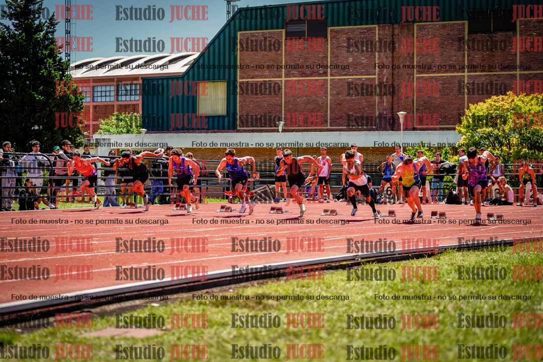 Fotos de los 100 m llanos de varones