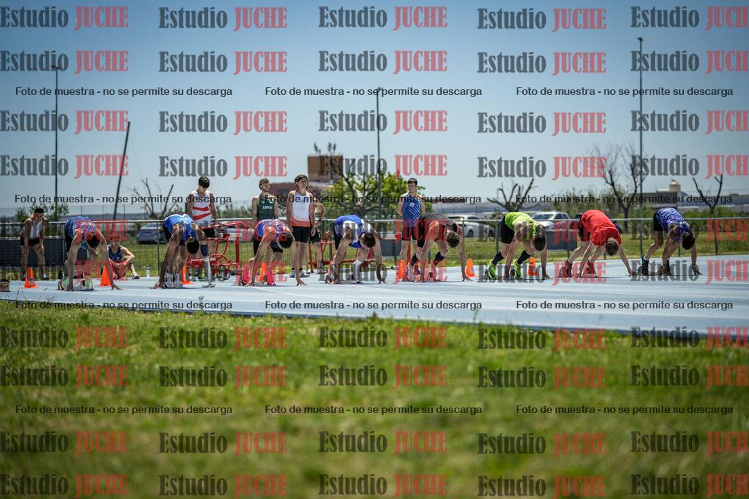 Fotos de los 100 m llanos de varones