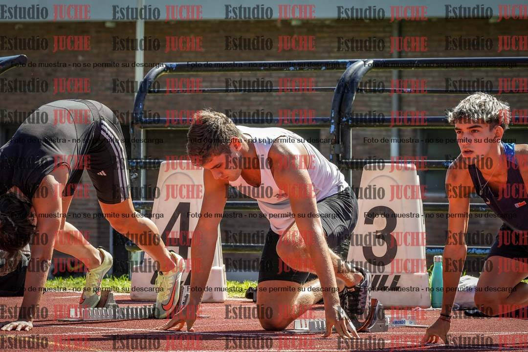 Fotos de los 100 m con vallas de varones