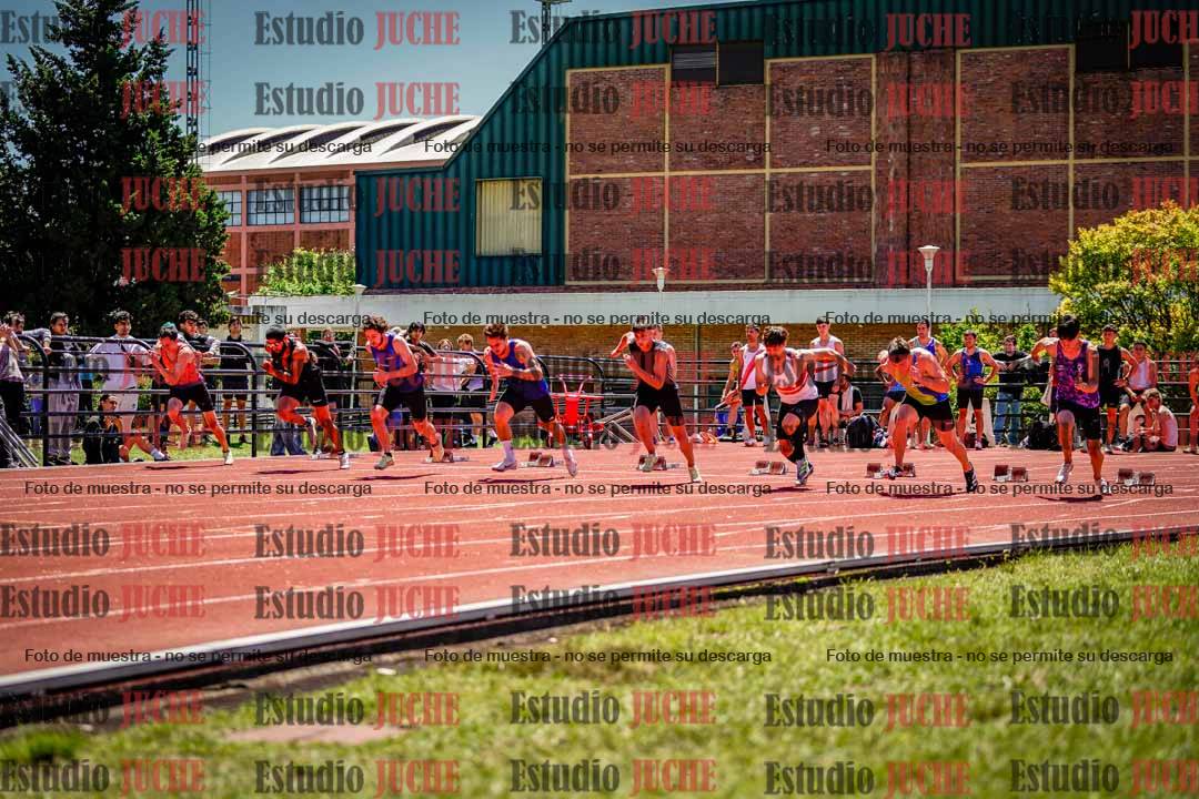 Fotos de los 100 m llanos de varones