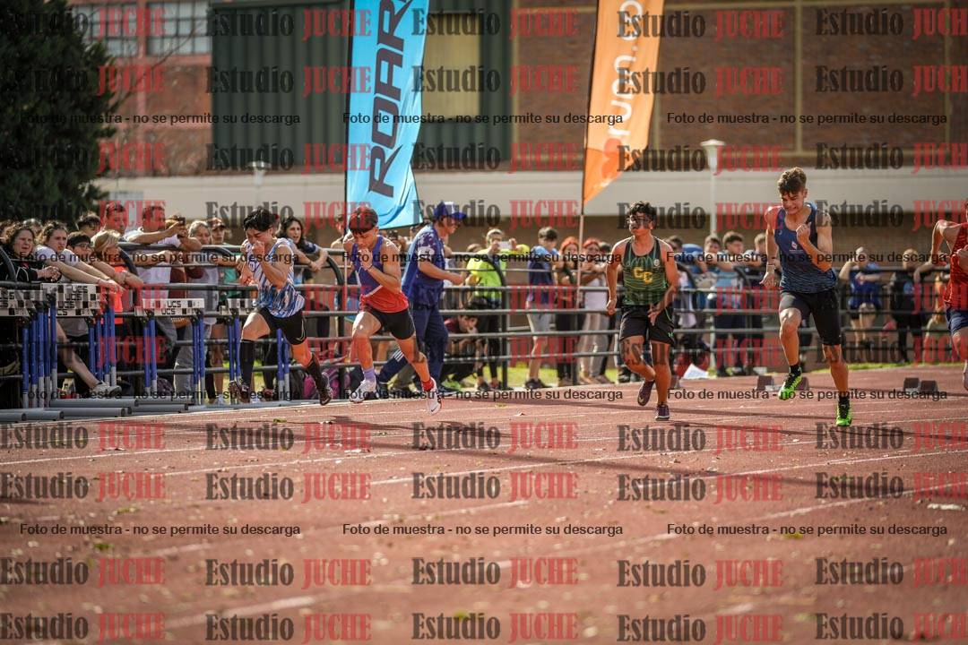 Fotos de los 100 m llanos de varones