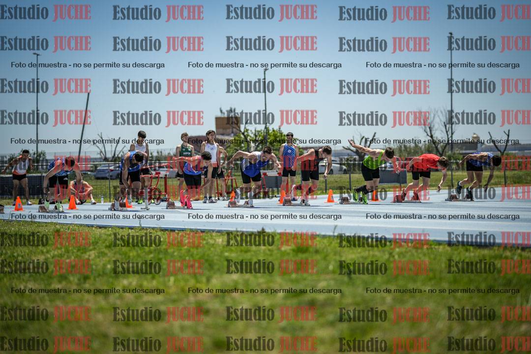 Fotos de los 100 m llanos de varones
