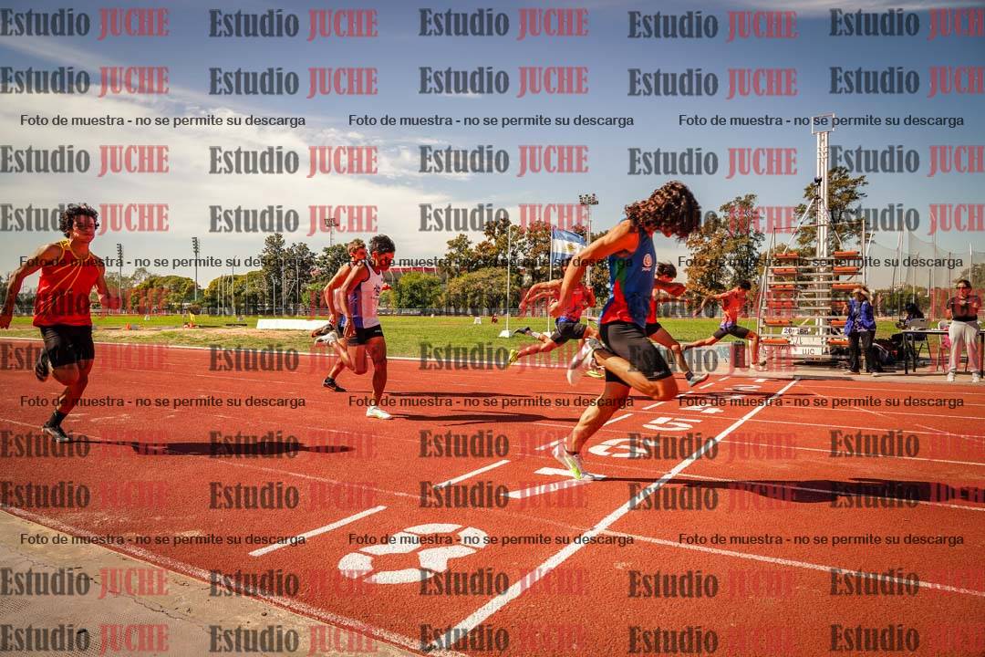 Fotos de los 100 m llanos de varones