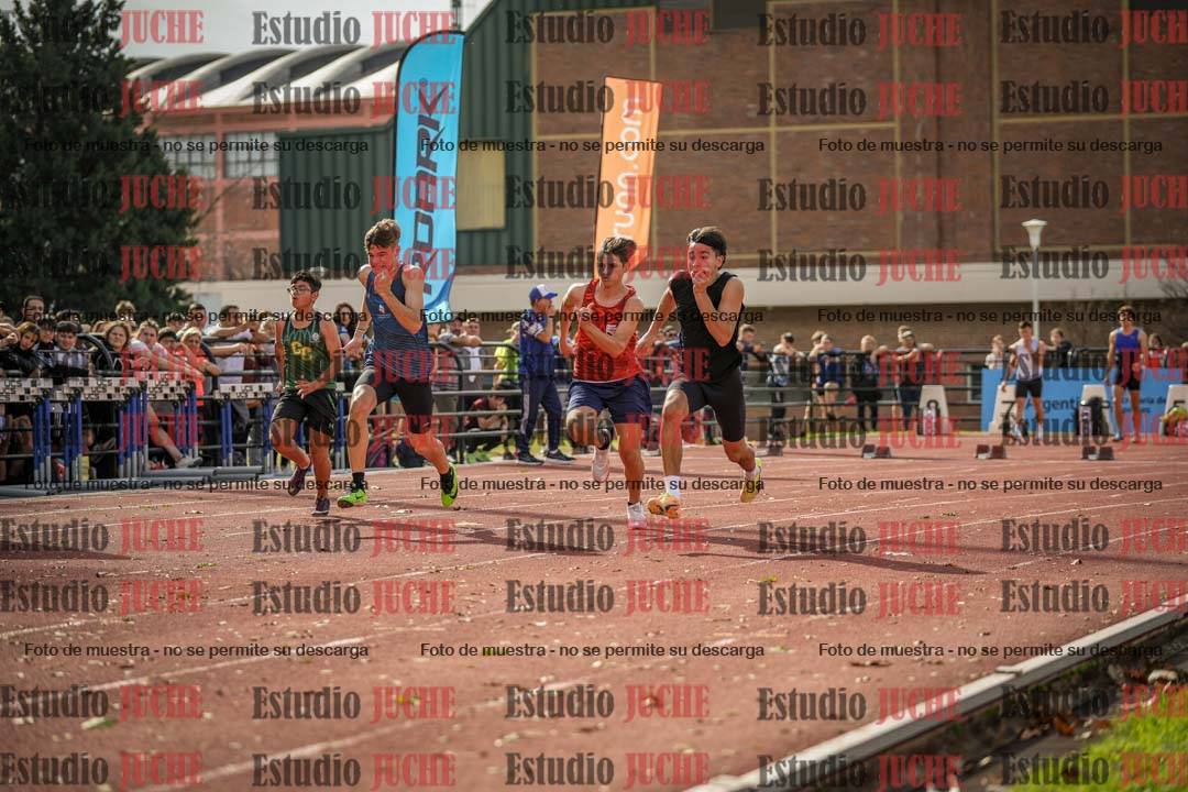 Fotos de los 100 m llanos de varones