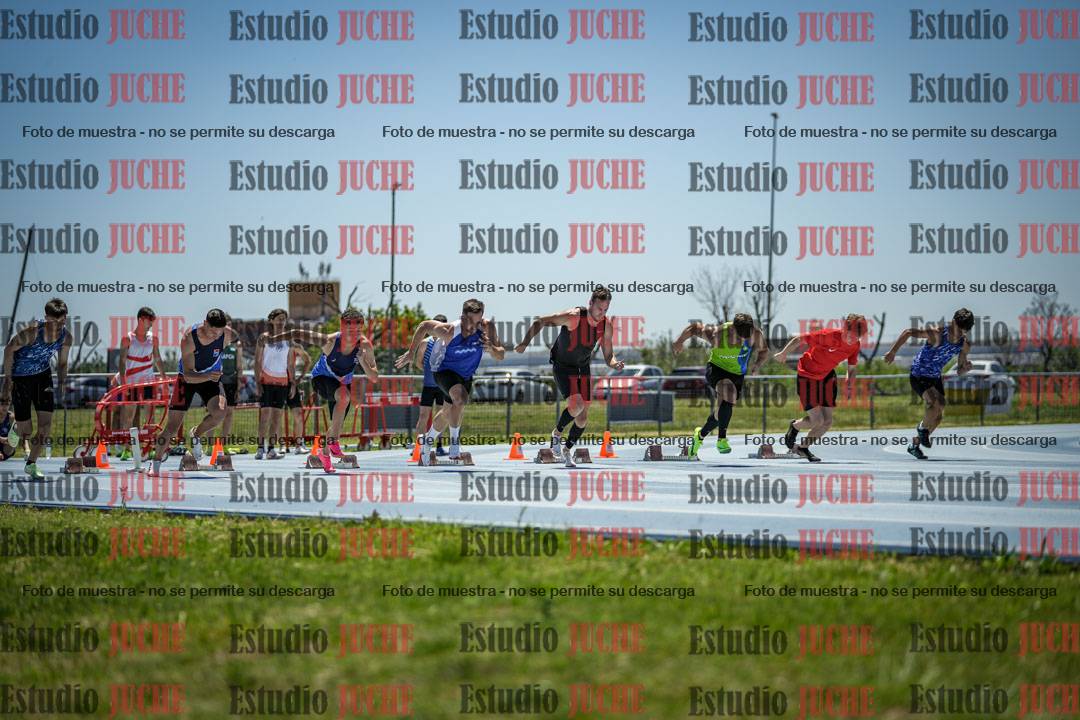 Fotos de los 100 m llanos de varones