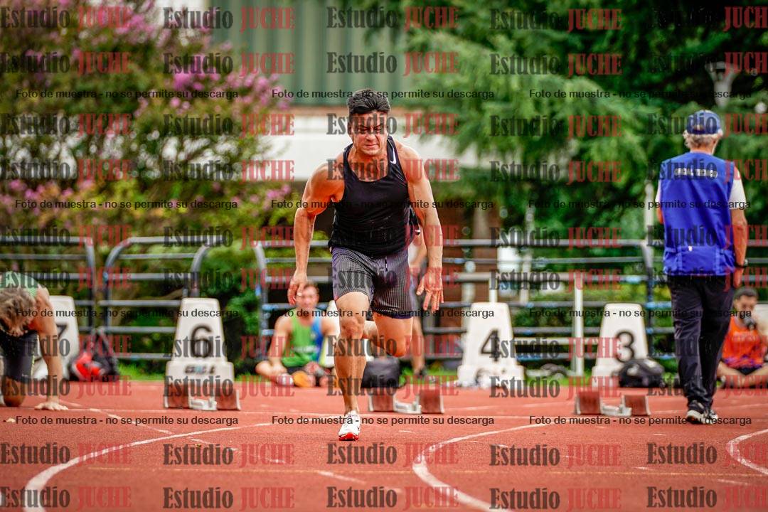 Fotos de los 100 m llanos de varones