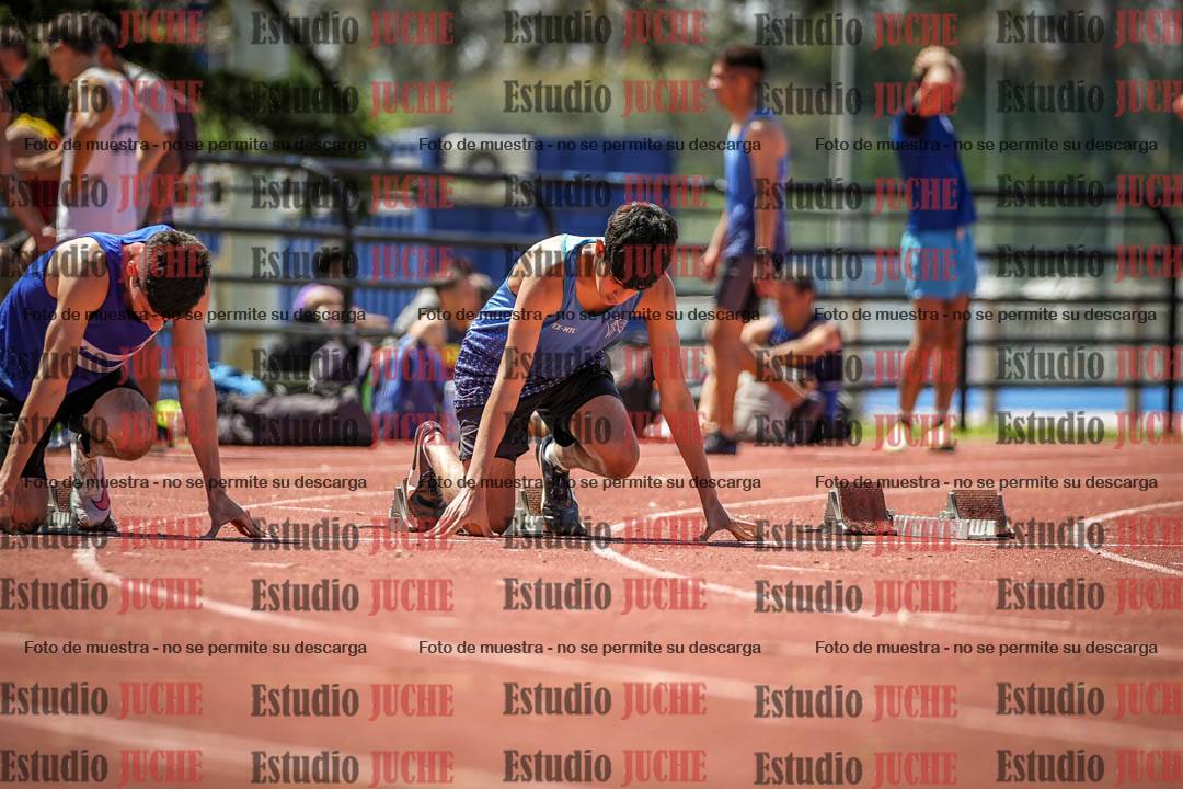 Fotos de los 100 m llanos de varones