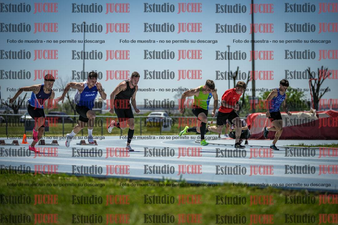 Fotos de los 100 m llanos de varones
