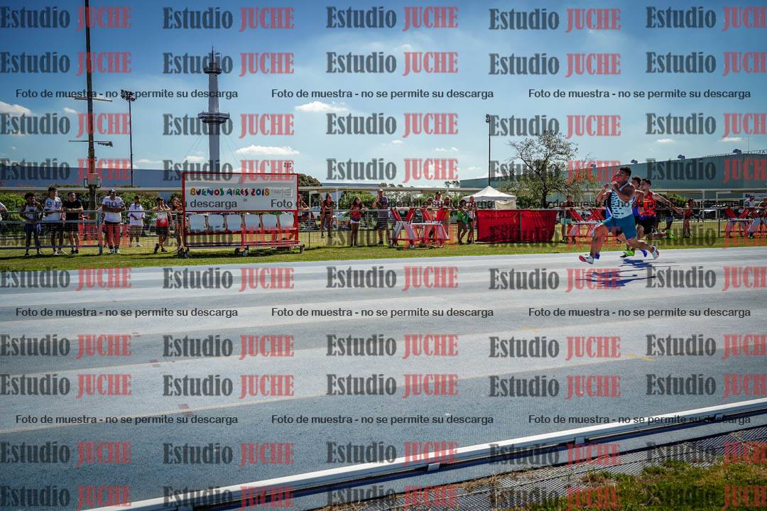 Fotos de los 100 m llanos de varones