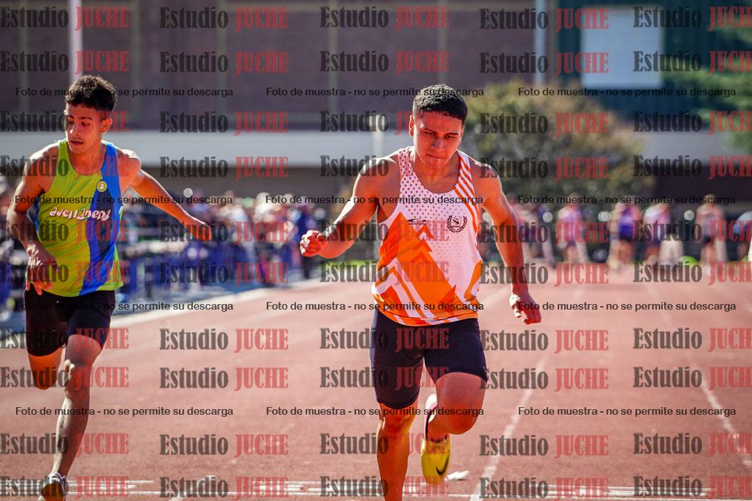 Fotos de los 100 m llanos de varones