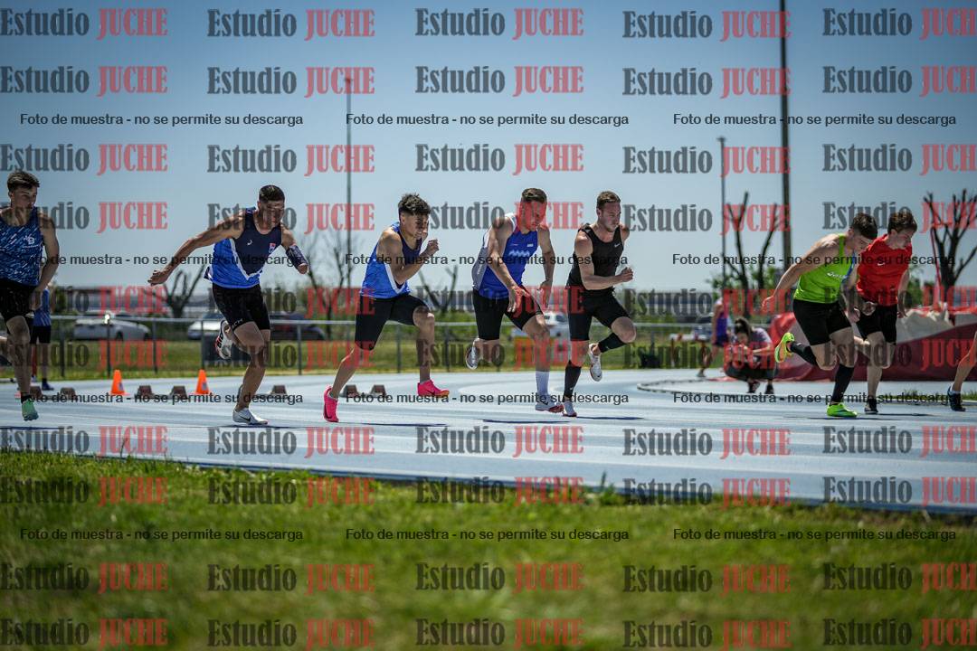 Fotos de los 100 m llanos de varones
