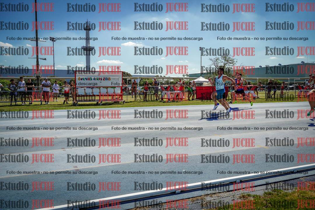 Fotos de los 100 m llanos de varones