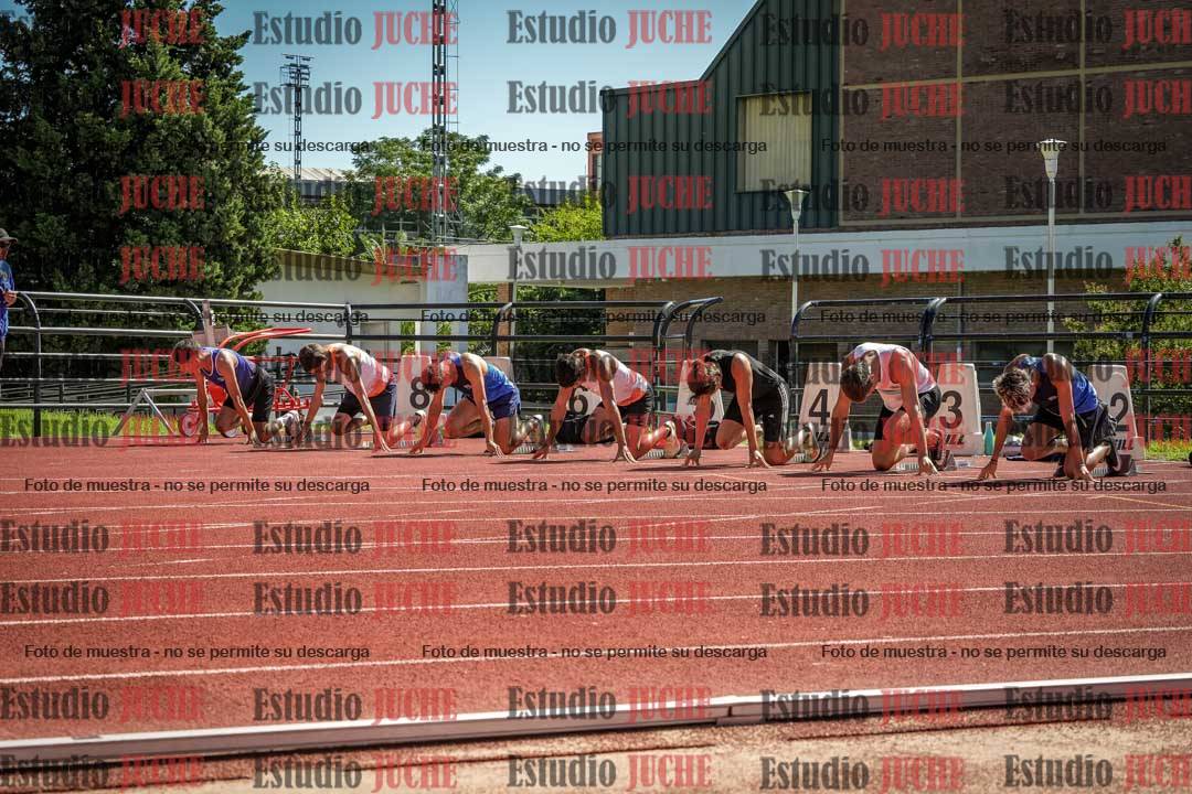 Fotos de los 100 m con vallas de varones