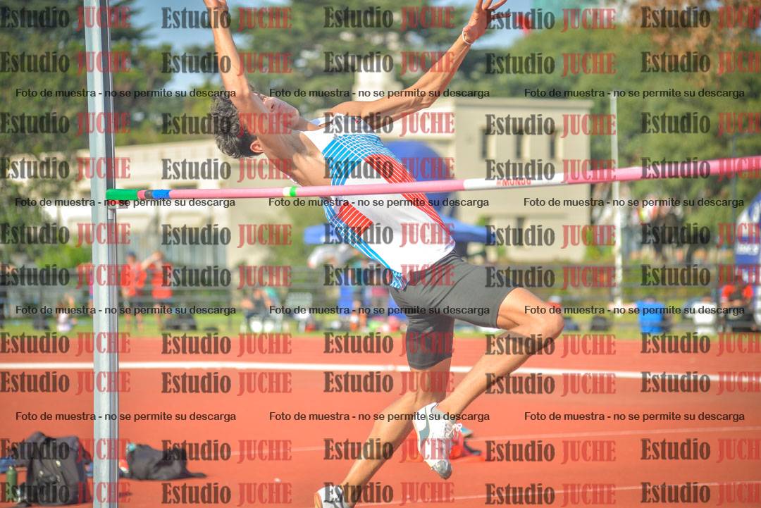 Fotos del salto en alto de varones