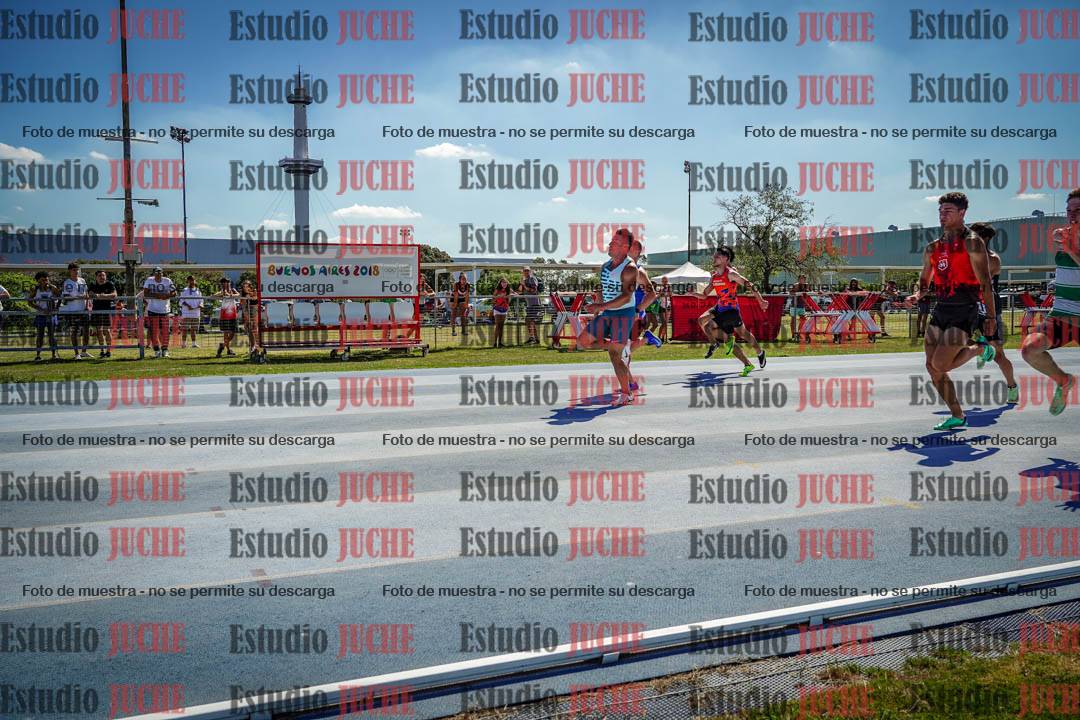 Fotos de los 100 m llanos de varones