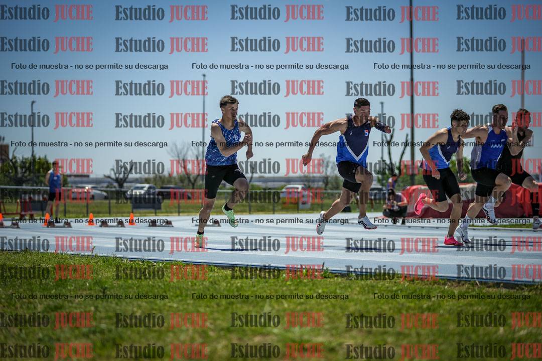 Fotos de los 100 m llanos de varones