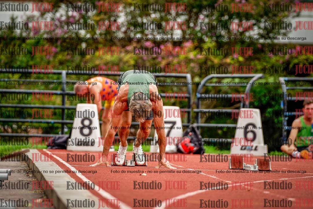 Fotos de los 100 m llanos de varones