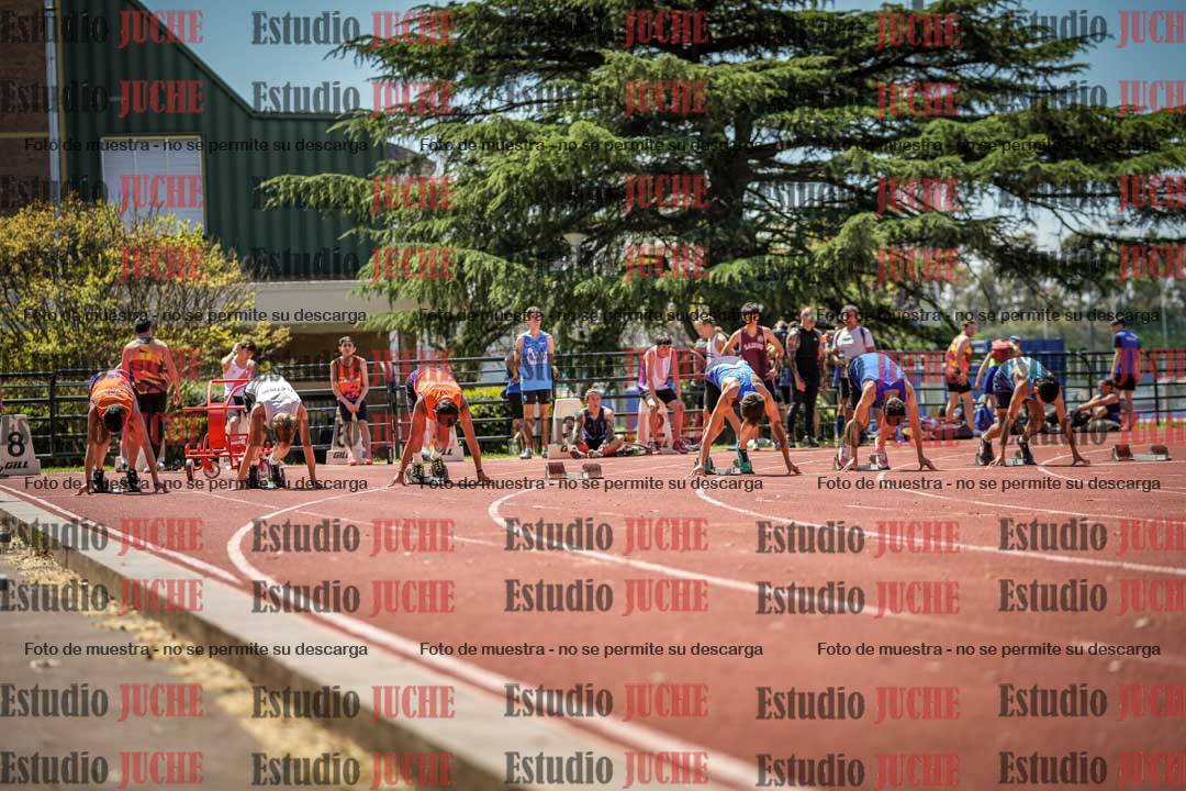 Fotos de los 100 m llanos de varones