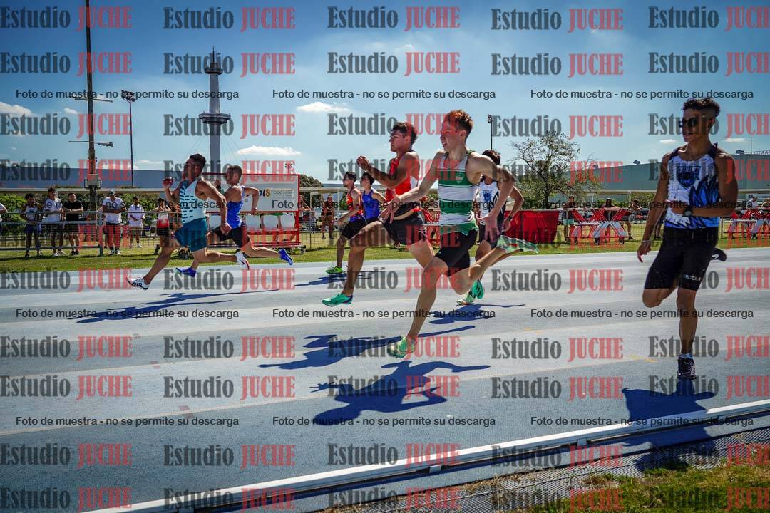 Fotos de los 100 m llanos de varones