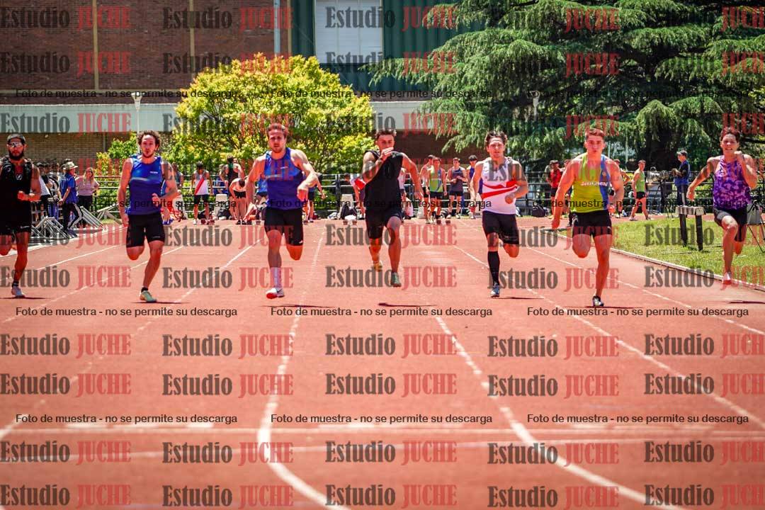 Fotos de los 100 m llanos de varones