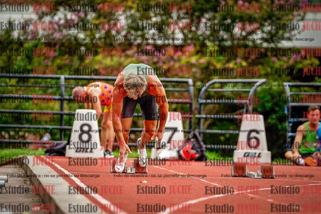 Fotos de los 100 m llanos de varones