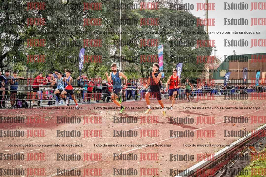 Fotos de los 100 m llanos de varones