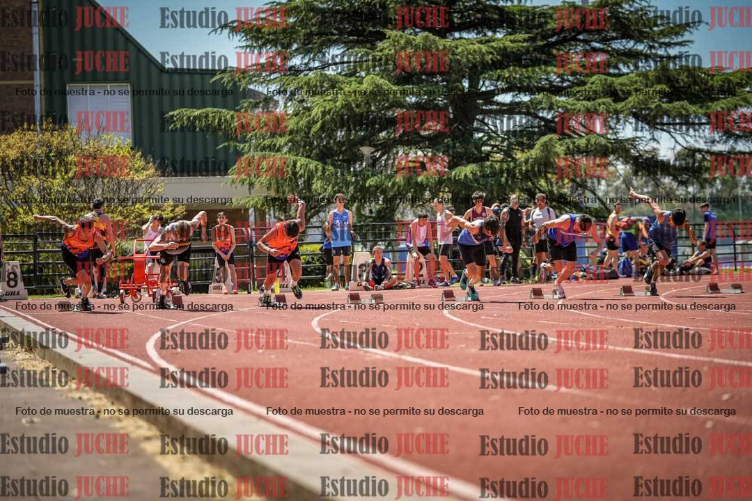 Fotos de los 100 m llanos de varones