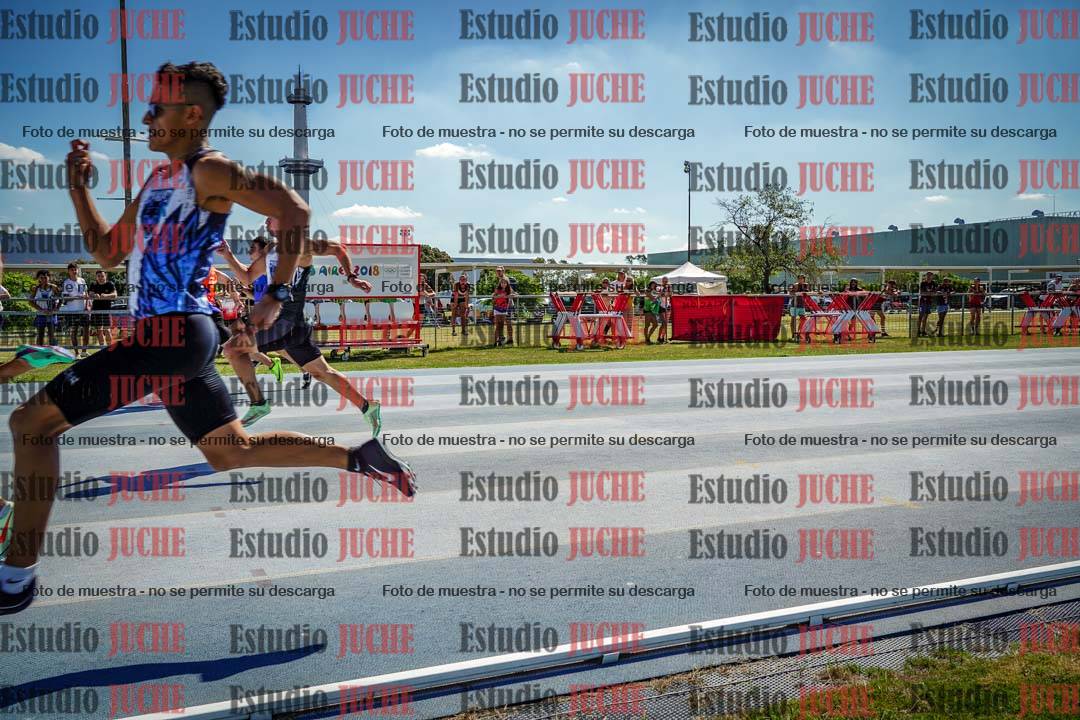 Fotos de los 100 m llanos de varones