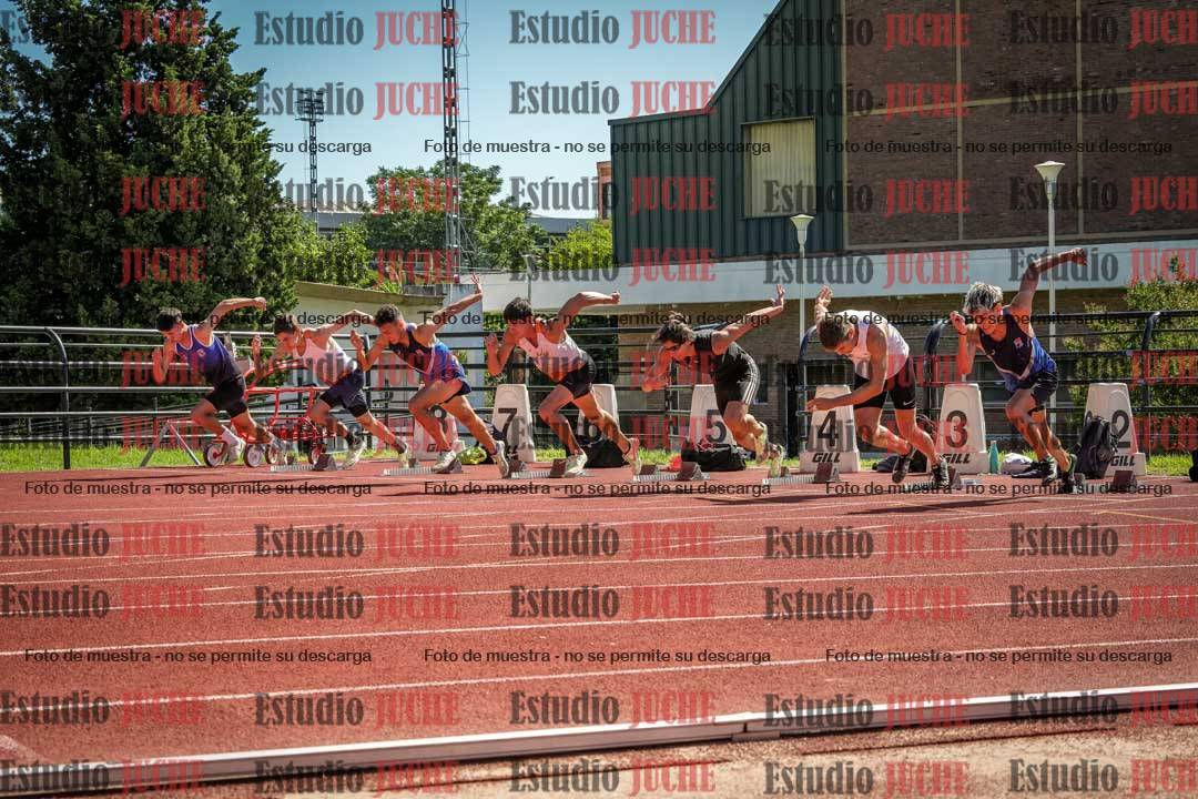 Fotos de los 100 m con vallas de varones