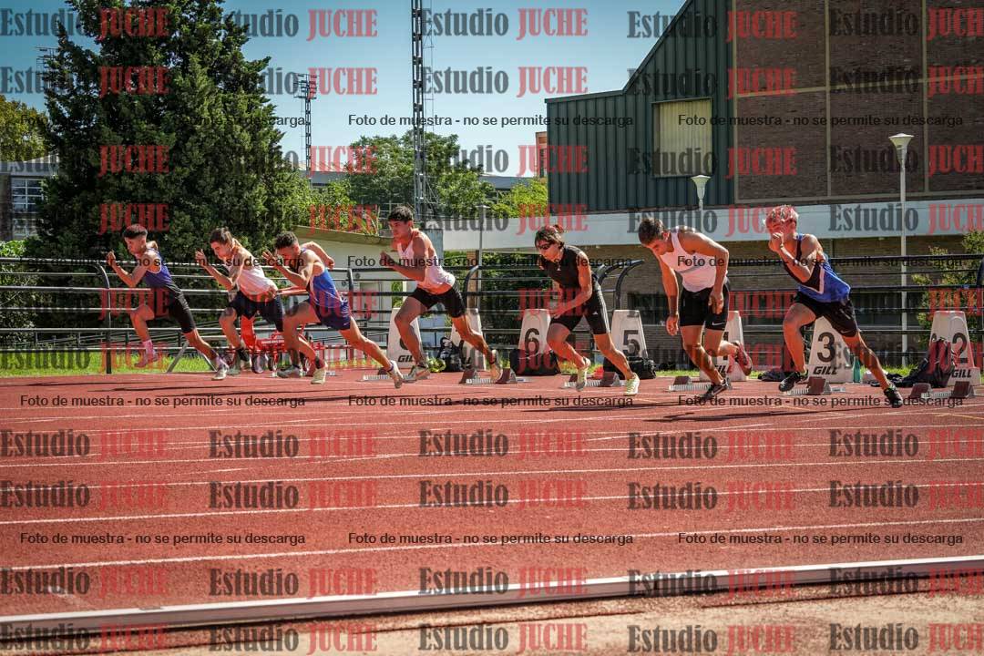 Fotos de los 100 m con vallas de varones