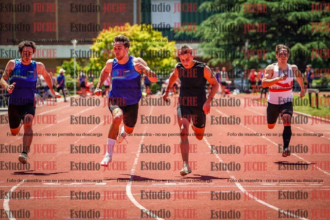 Fotos de los 100 m llanos de varones