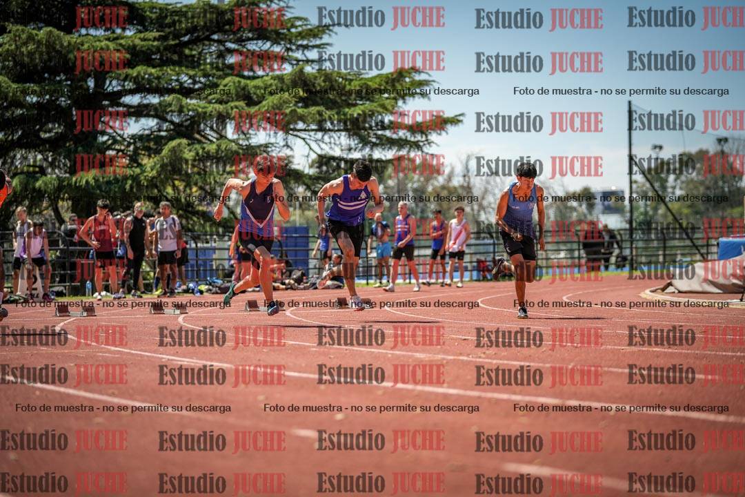 Fotos de los 100 m llanos de varones