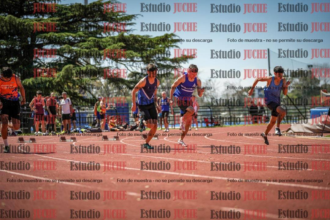 Fotos de los 100 m llanos de varones
