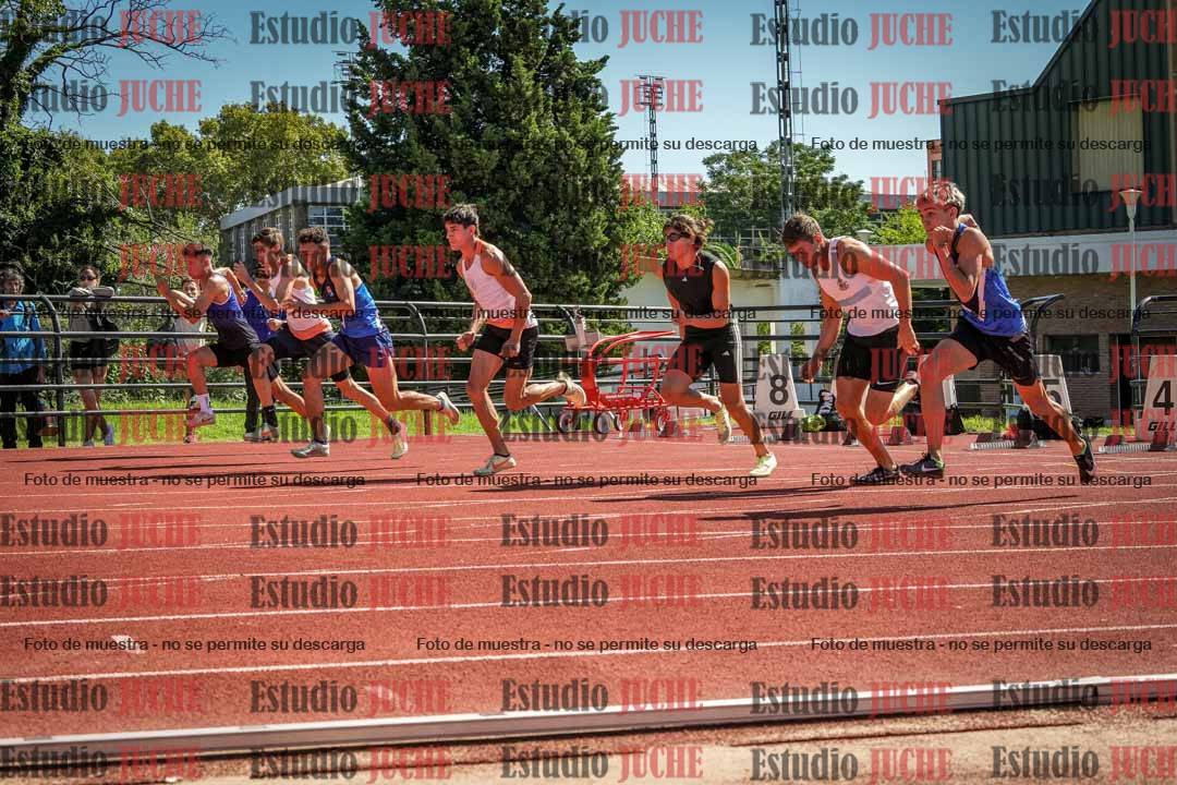 Fotos de los 100 m con vallas de varones