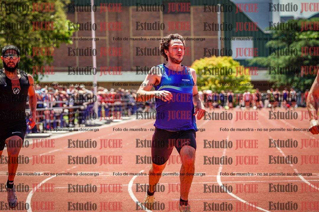 Fotos de los 100 m llanos de varones