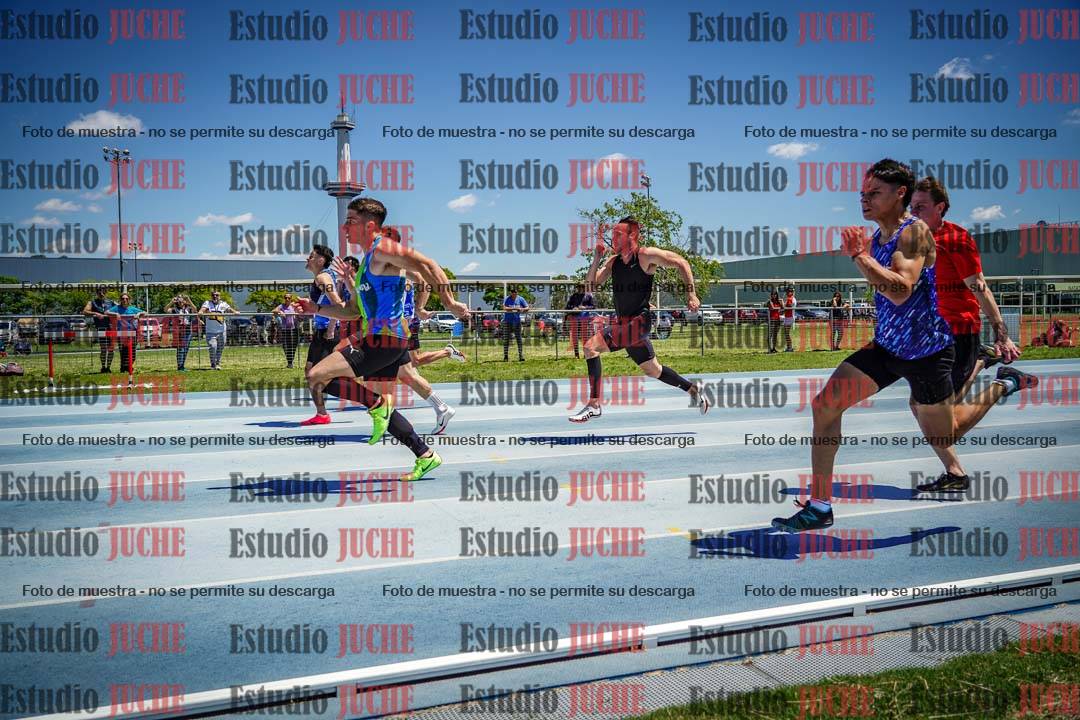 Fotos de los 100 m llanos de varones
