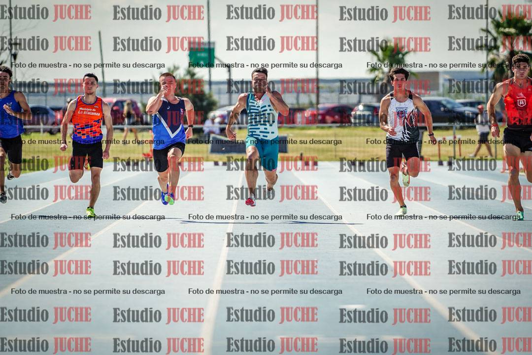 Fotos de los 100 m llanos de varones