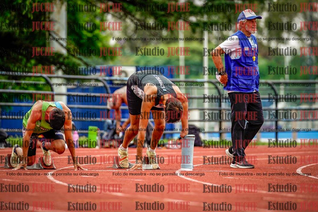Fotos de los 100 m llanos de varones